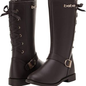 bebe Girls’ Big Kid Slip On Tall Riding Boots